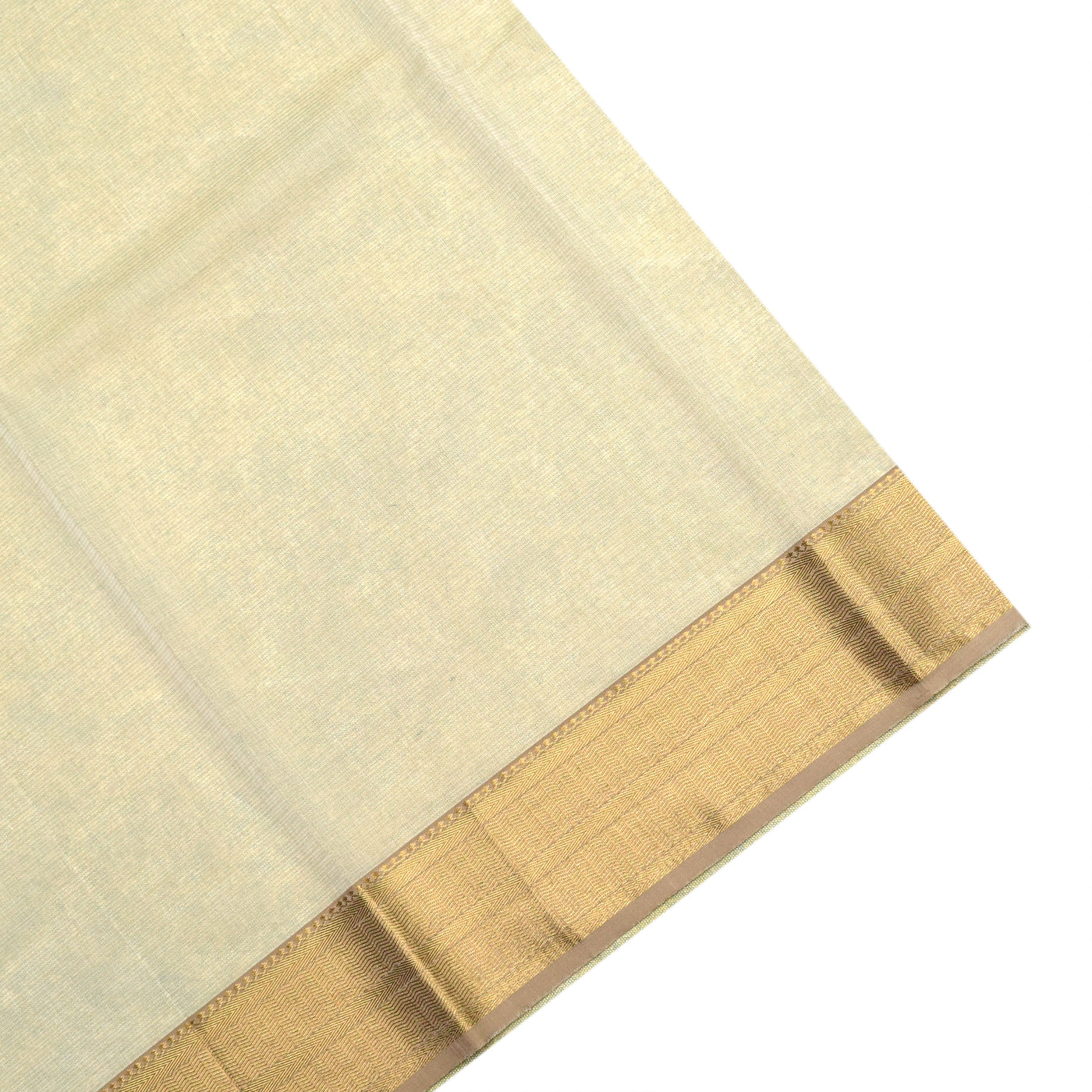 Off White Sico Saree with Zari Butta Design
