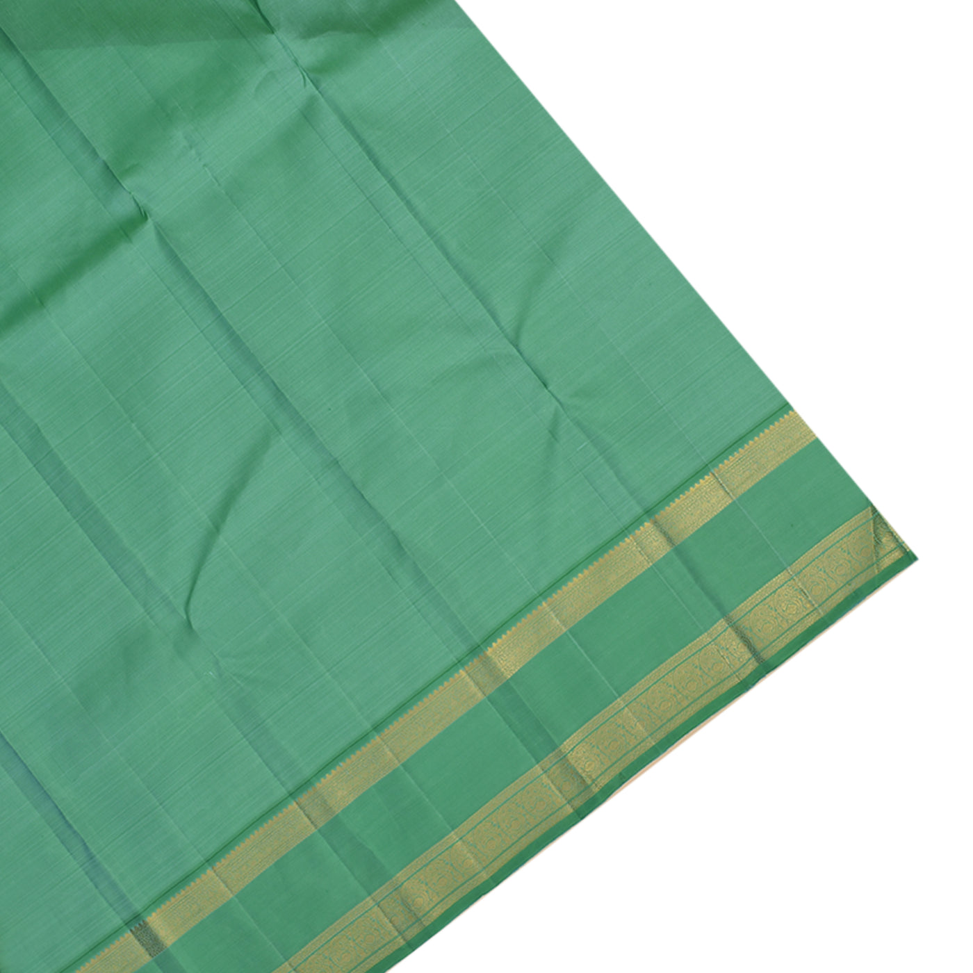 V Pakku Kanchipuram Silk Saree with Muthu Seer Lines Design