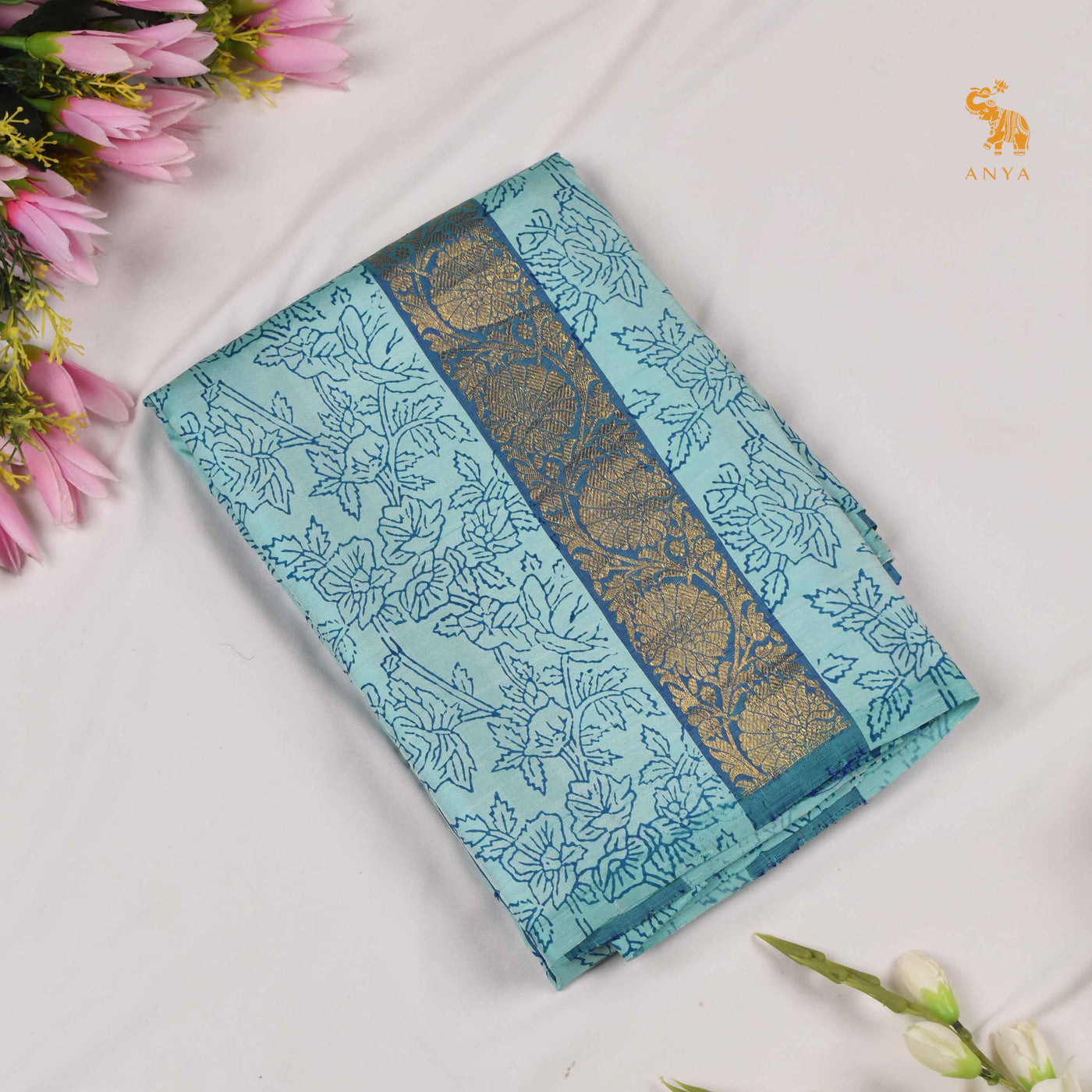 Rexona Printed Kanchi Silk Saree