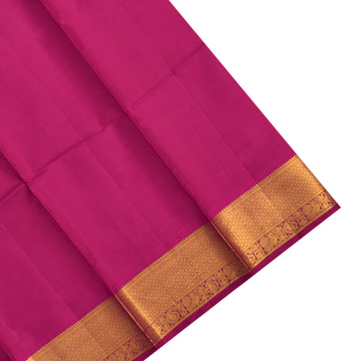 Onion Pink Pen Kalamkari Silk Saree