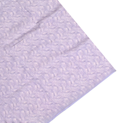 Lavender Linen Saree with Printed Design