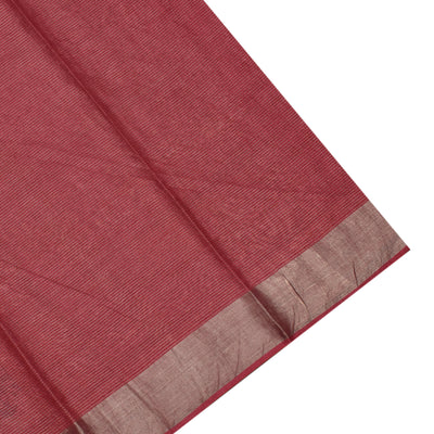 Off White Tussar Silk Saree with Floral Creeper and Zari Kattam Design