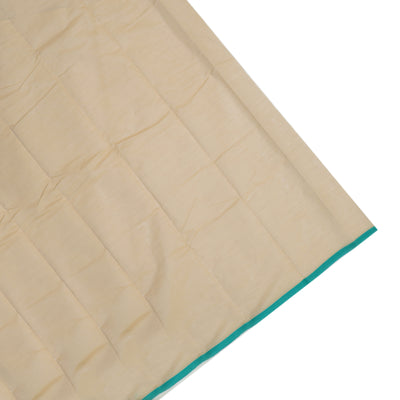 Off White Kanchi Cotton Saree with Stripes Design