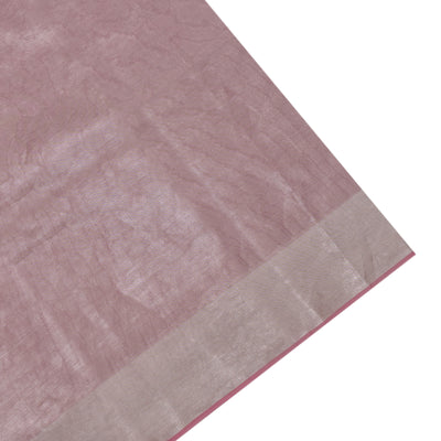 Onion Pink Banarasi Tissue Saree