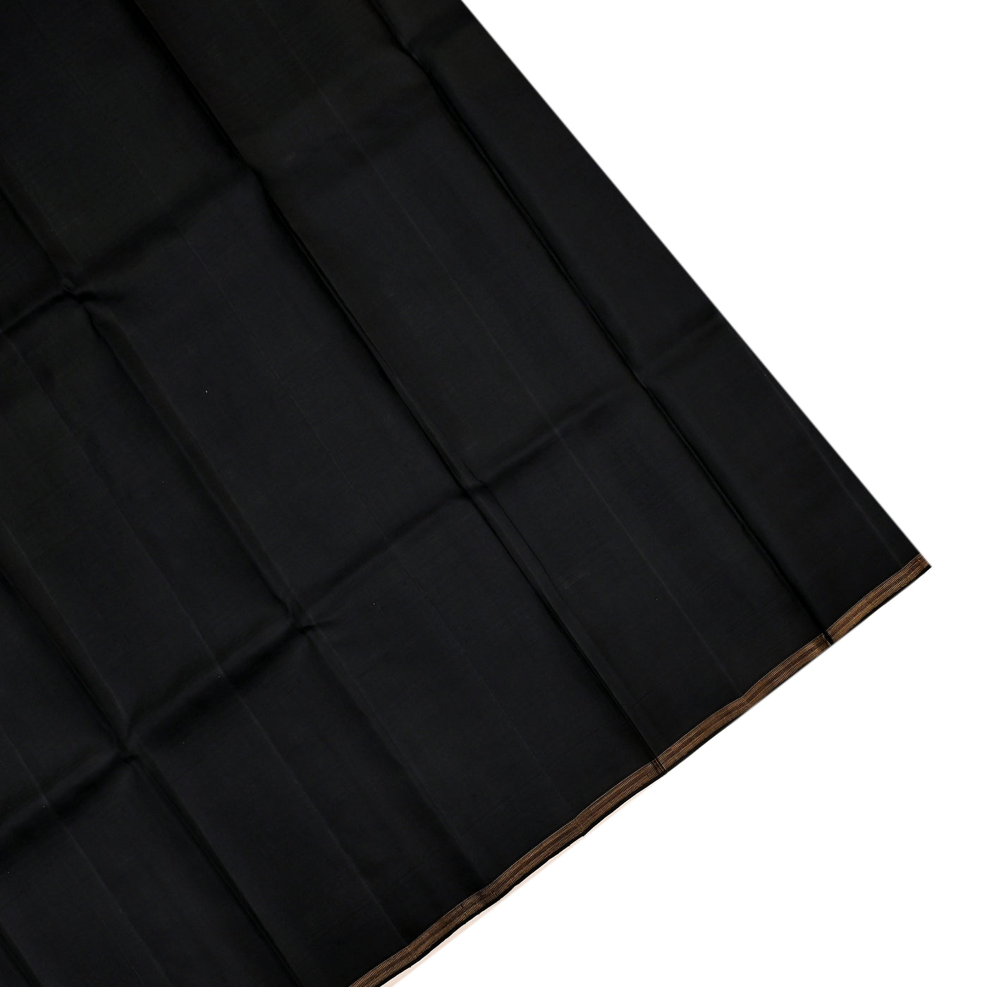 Black Kanchipuram Silk Saree with Checks Design