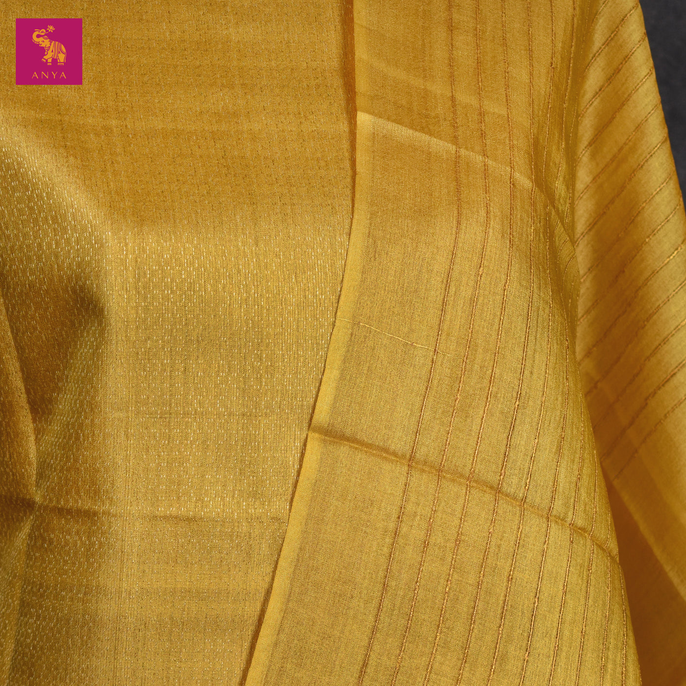 Yellow Tussar Silk Salwar with Jacquard Design