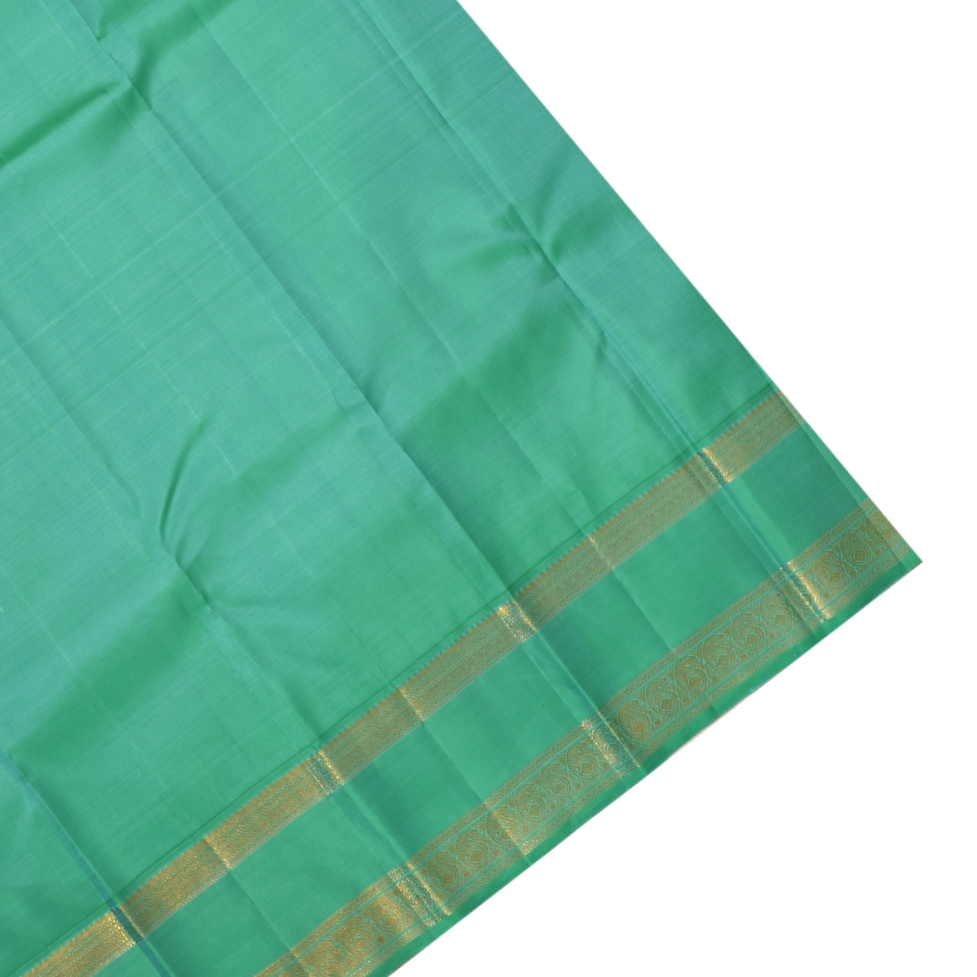 V Pakku Kanchipuram Silk Saree with Vairaoosi Lines Design