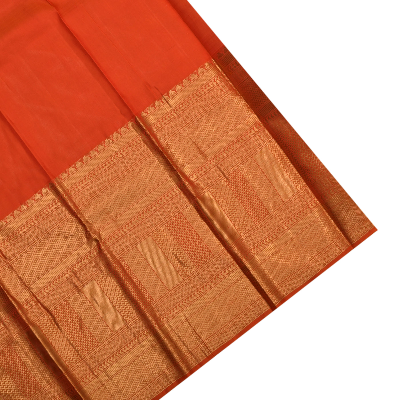 Rani Arakku Kanchipuram Silk Saree with Annam Rudhraksham Design