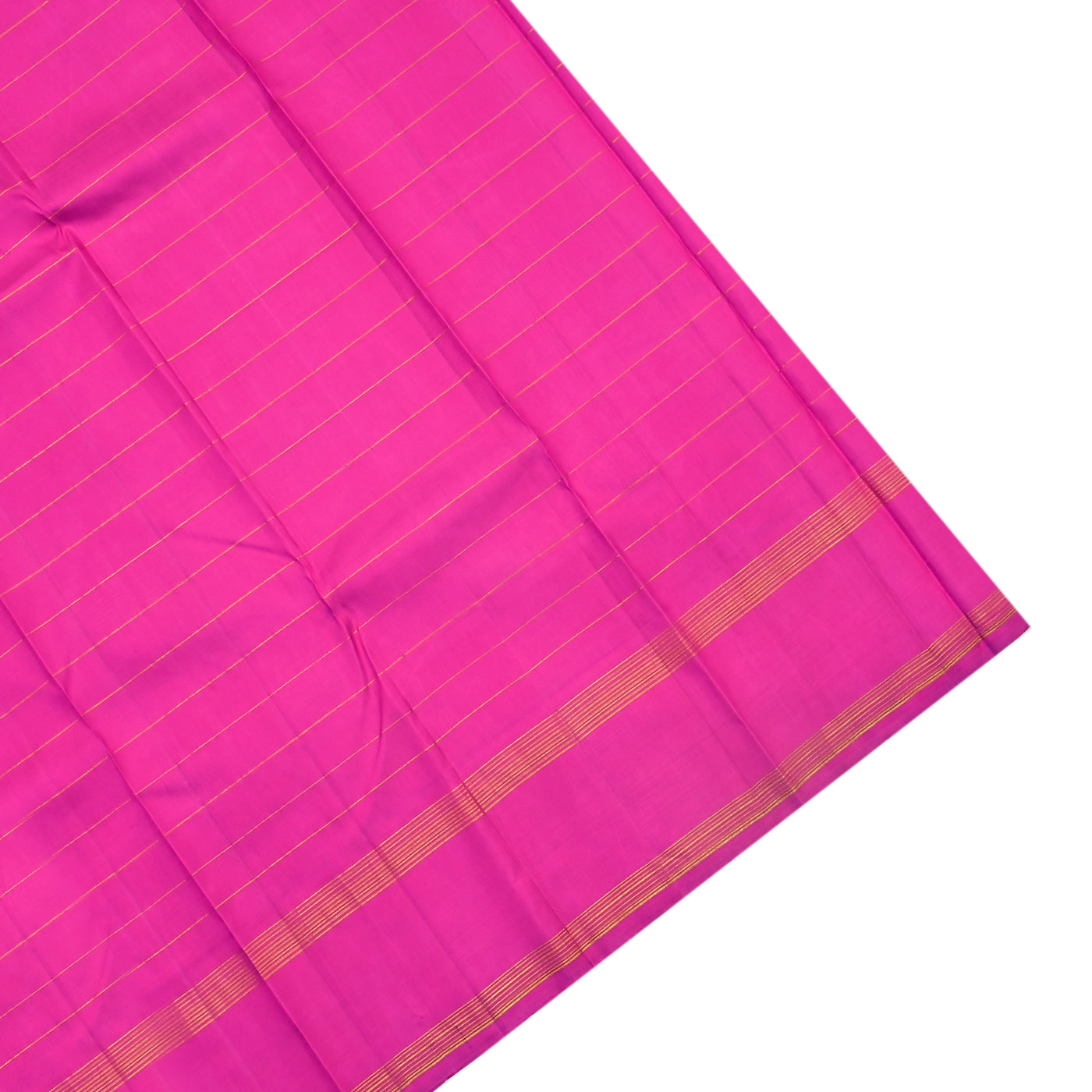 Samaga Green Kanchipuram Silk Saree with Zari Stripes Design
