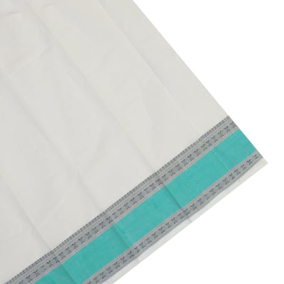 Off White Kanchi Cotton Saree with Thread Annam Butta Design