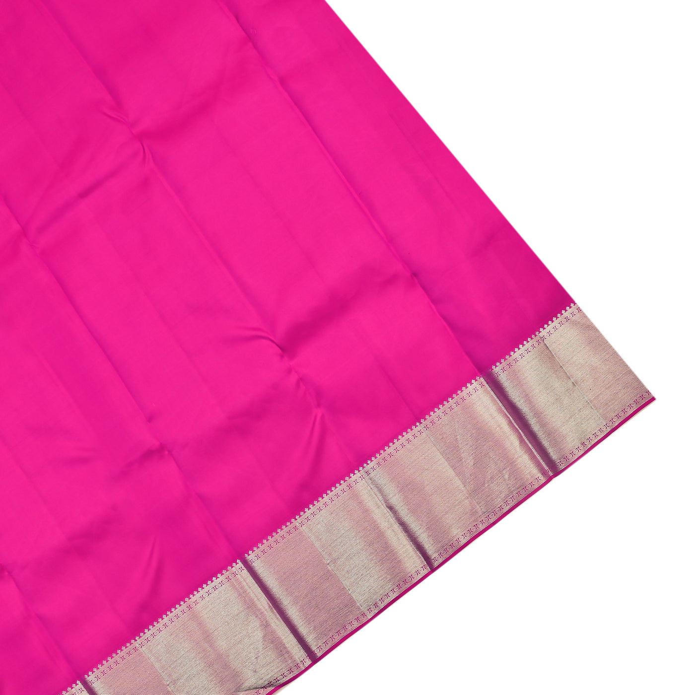 Light Brown Kanchipuram Silk Saree with Stripes Design
