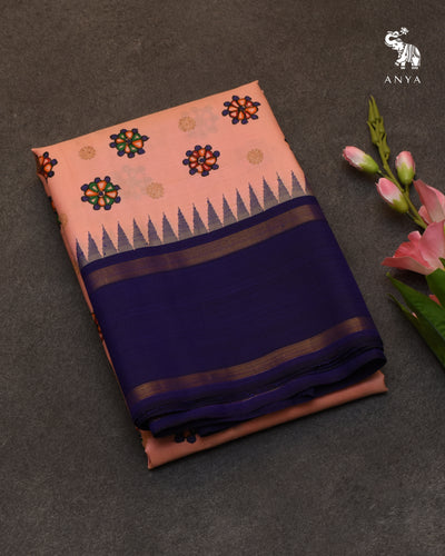 Pink Madhubani Kanchi Silk Saree