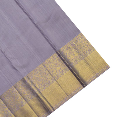 Bottle Green Kanchipuram Silk Saree with Creeper Design