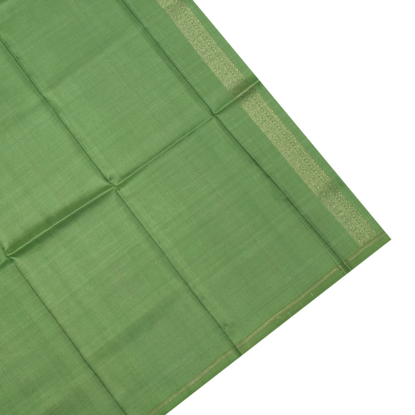 Off White Madhubani Kanchi Silk Saree with Pink and Green Zari Butta Pallu