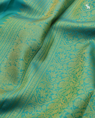 Off White Kanchi Classic Saree with Zari Butta Design
