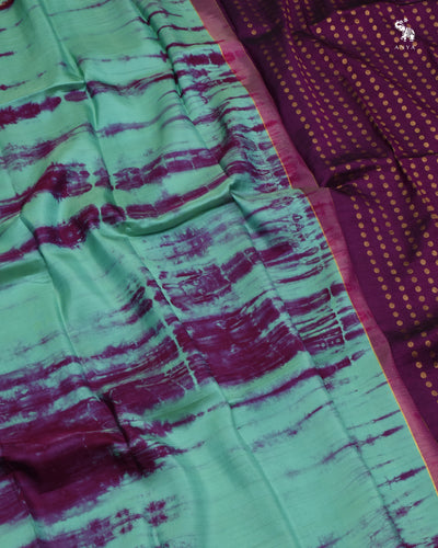 Rexona with Magenta Shibori Kanchi Silk Saree
