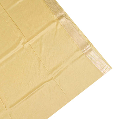 Light Yellow Banarasi Silk Saree with Creeper Design