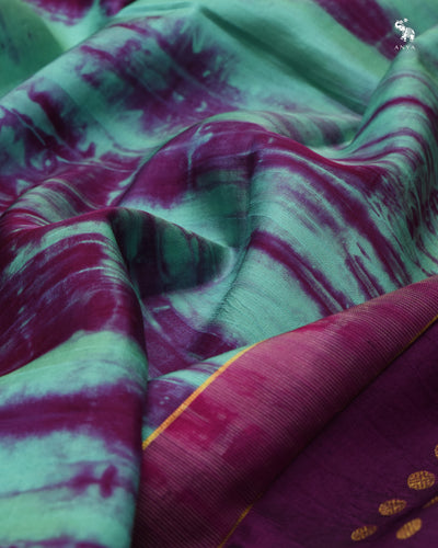 Rexona with Magenta Shibori Kanchi Silk Saree