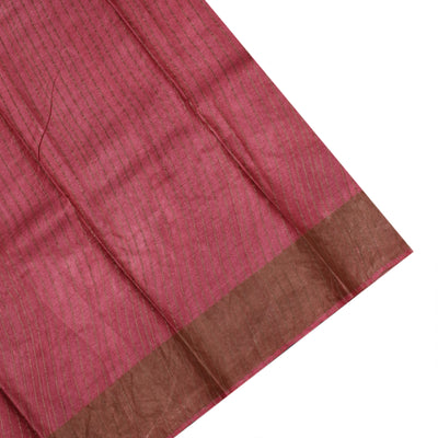 Off White Tussar Silk Saree with Multicolor Floral Design