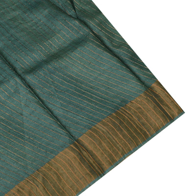 Off White Tussar Silk Saree with Floral Print Design
