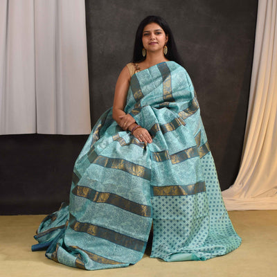 Rexona Printed Kanchi Silk Saree
