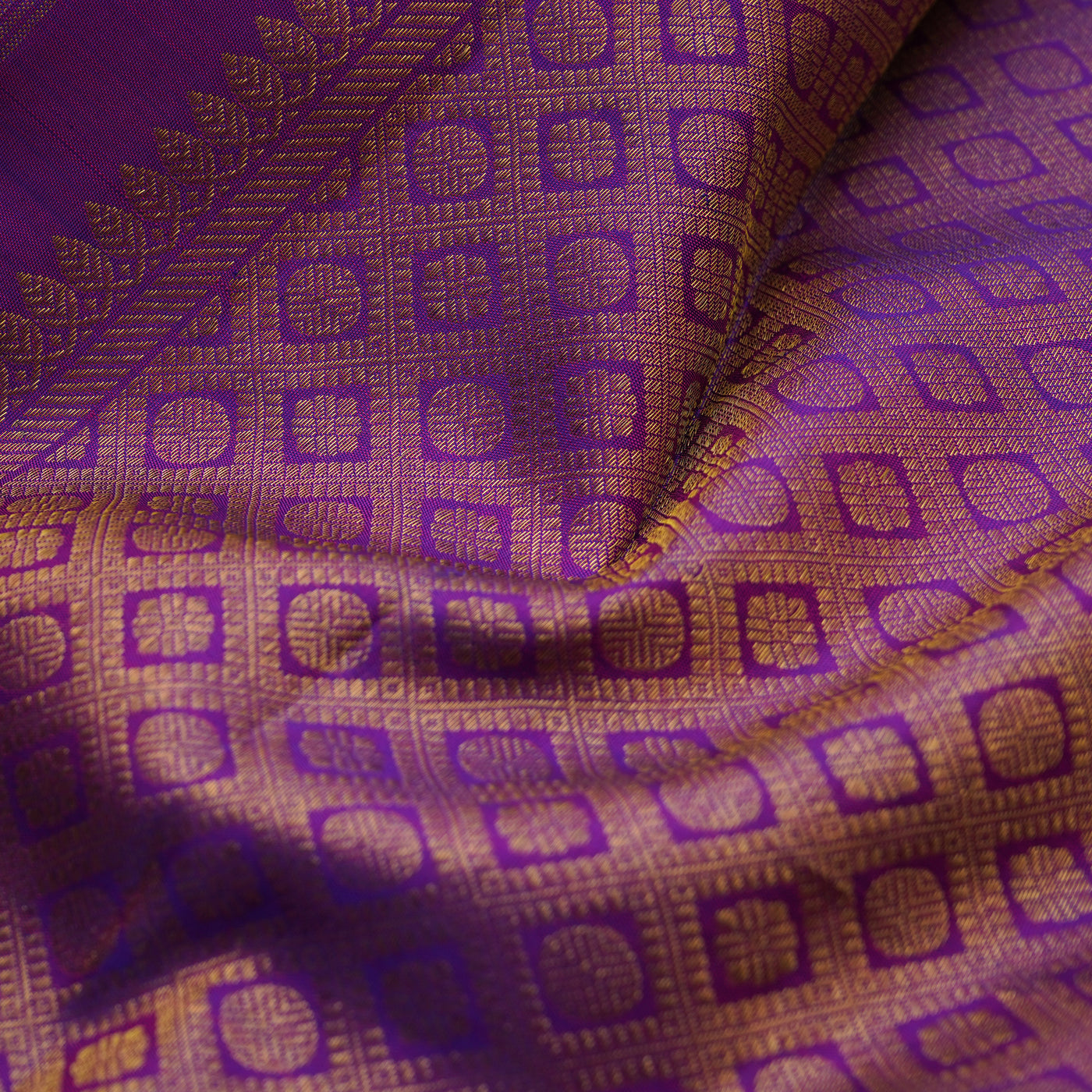 Mustard Kanchi Silk Saree with Annam Butta Design