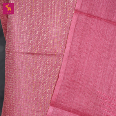 Pink Tussar Silk Salwar with Jacquard Design