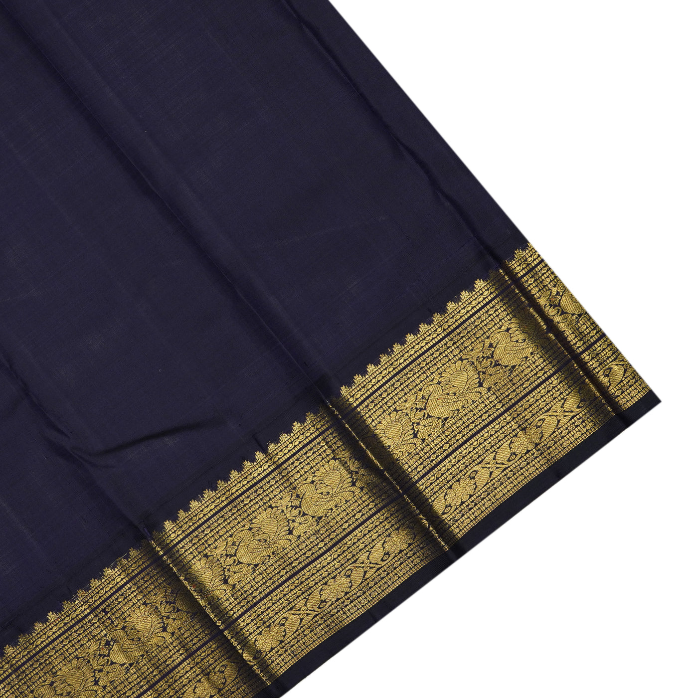 Off White Kanchi Silk Saree with Mango Butta Design