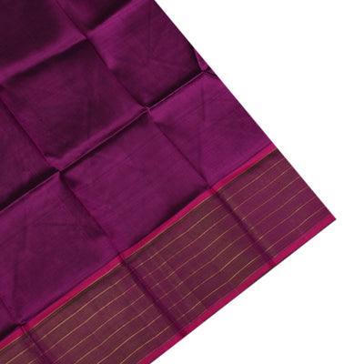 Sandal Eco Print Kanchi Silk Saree