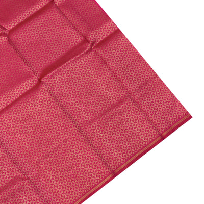 Mustard Madhubani Kanchi Silk Saree with Rani Pink Getti Self Pallu and Blouse