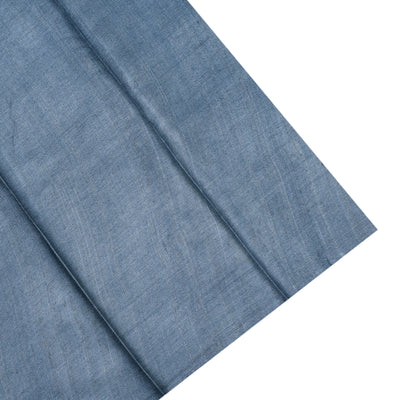 Grey Tussar Silk Saree with Printed Design