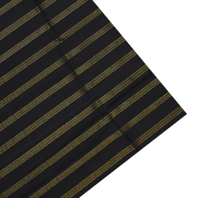 Pink Zari Checks Tussar Silk Saree with Black Kanchi Silk Pallu and Blouse
