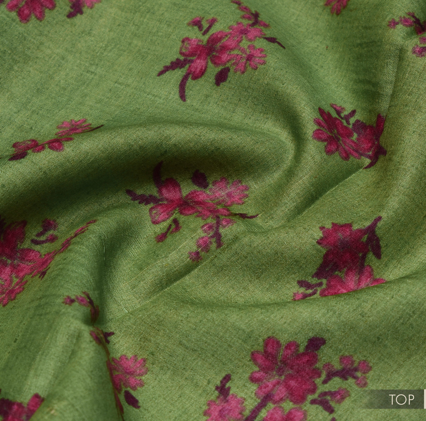 Green Tussar Silk Salwar with Off White Stripes Dupatta