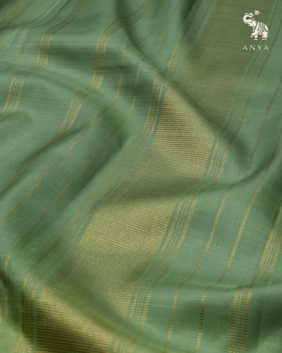 Off White Madhubani Kanchi Silk Saree with Box Pattern Design