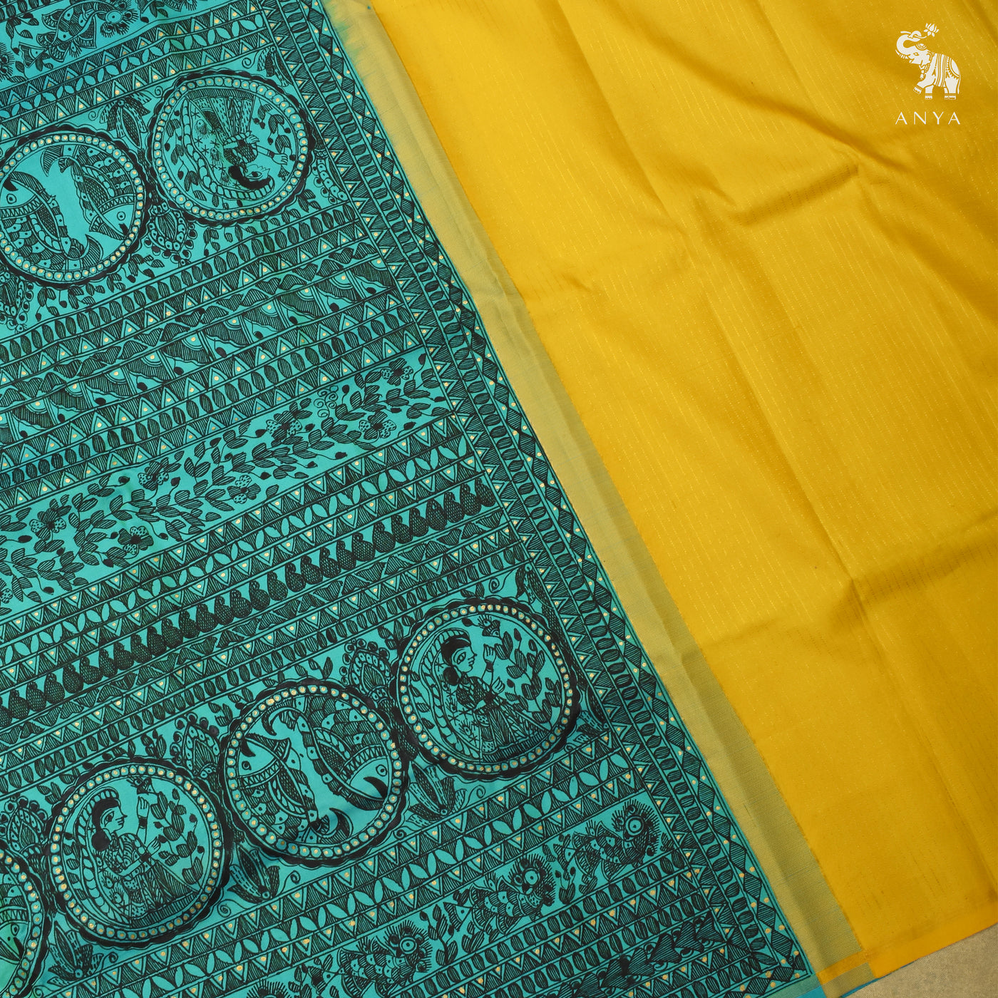 Anandha Dhratchai  Madhubani Kanchi Silk Saree