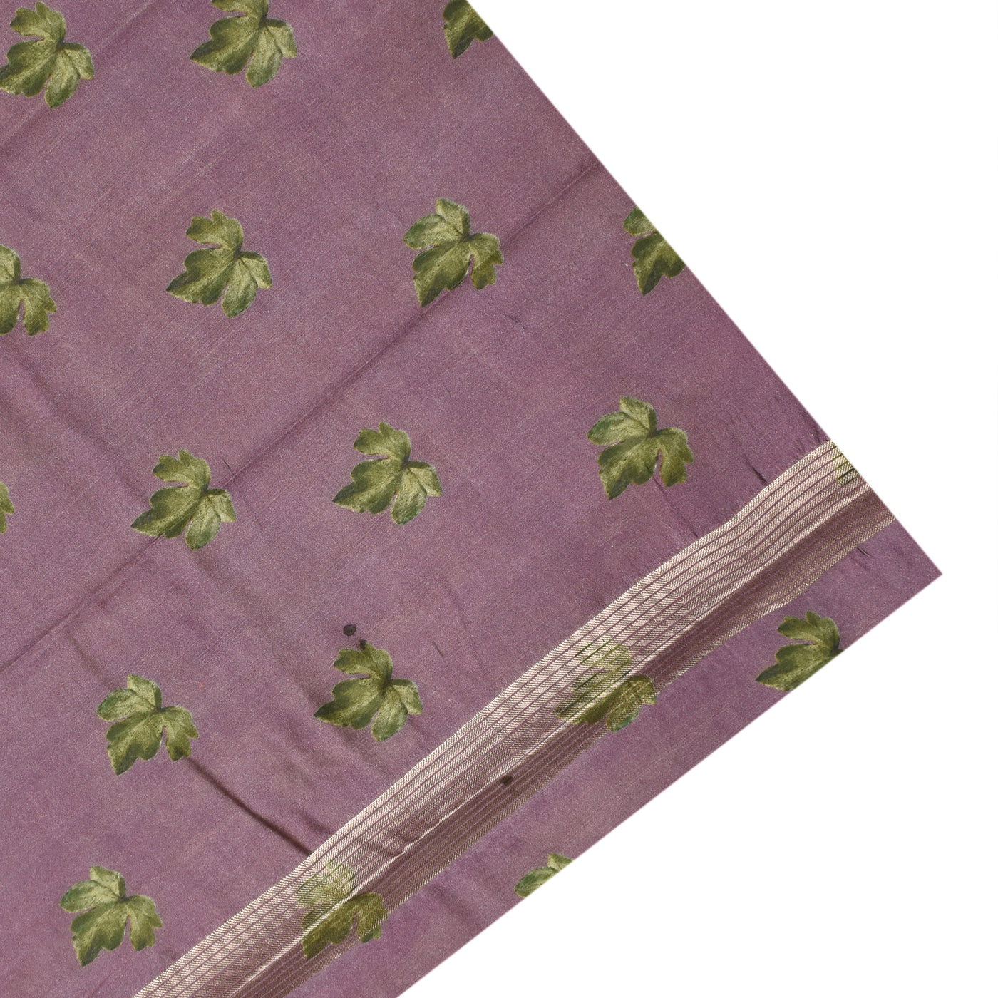 Lavender Banarasi Silk Saree with Box Floral Zari Design