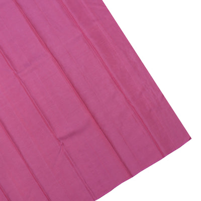 Lotus Pink Kanchipuram Silk Saree with Small Zari Checks Design