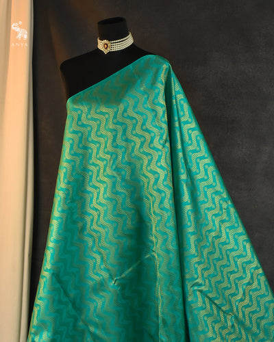 Rexona Kanchi Silk Fabric with Zig Zag Design