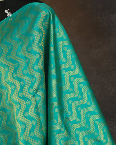 Rexona Kanchi Silk Fabric with Zig Zag Design