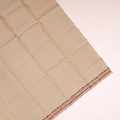 Off White Hand Painted Kanchi Silk Saree with Pichwai Design