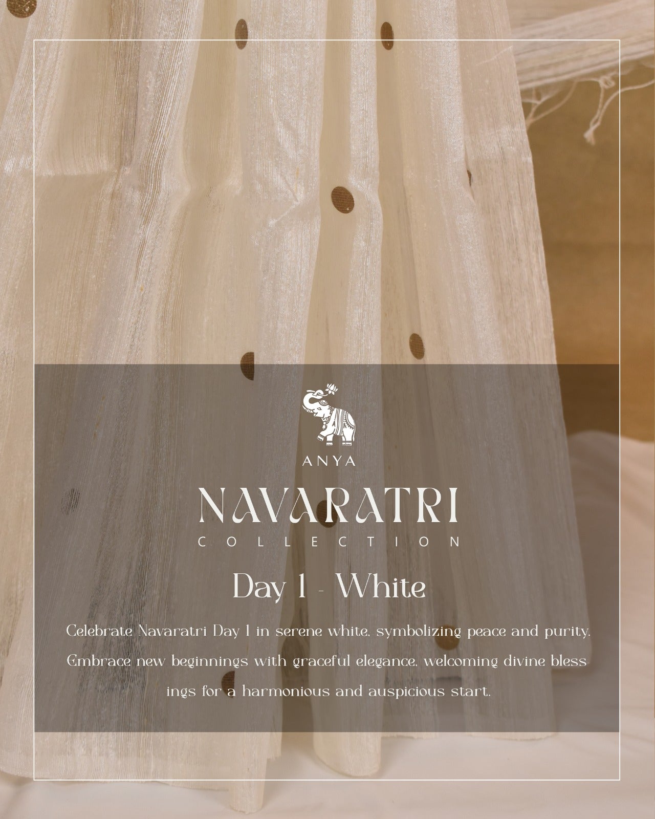 Off White Bailu Coin Saree