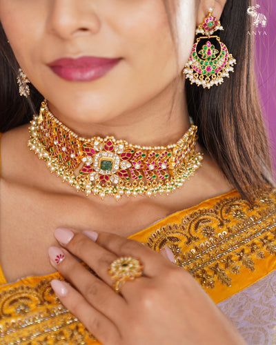 Lavender Kanchi Silk Saree with Zari Creeper Design