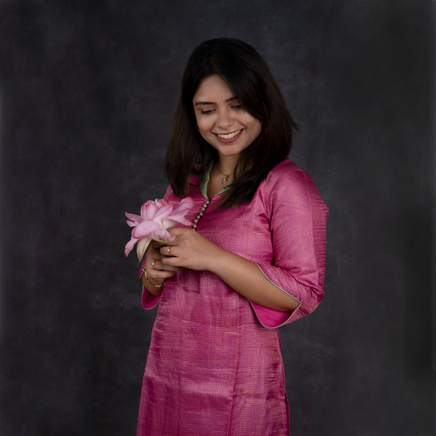 Rani Pink Tussar Kurti