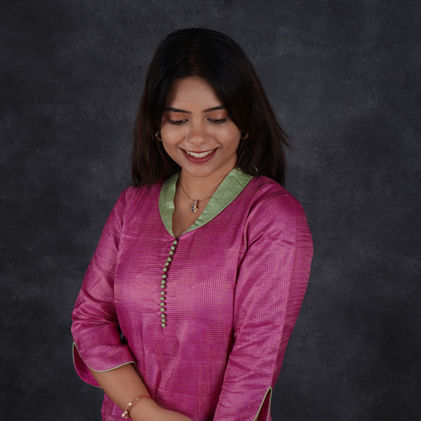 Rani Pink Tussar Kurti