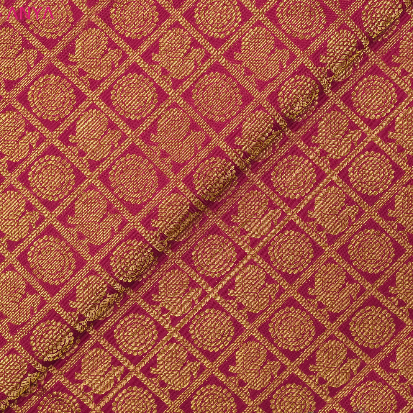 Pink Kanchi Silk Fabric