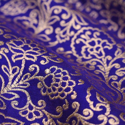 Violet Banarasi Silk Fabric