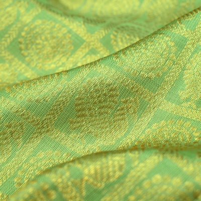 Apple Green Kanchi Silk Fabric