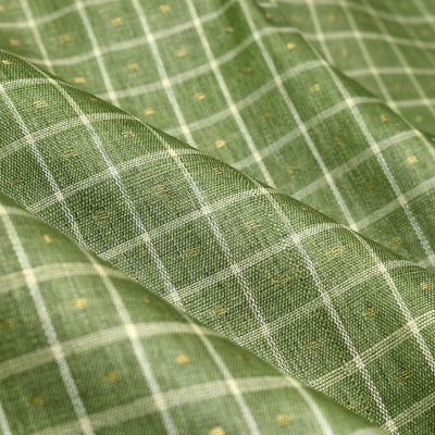 army-green-tussar-fabric