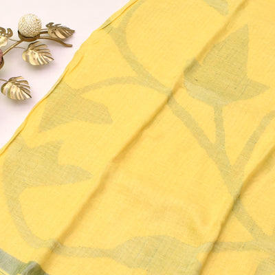 pastel-yellow-linen-saree-with-blouse