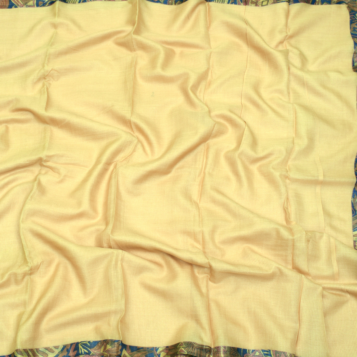 Cream Tussar Silk Saree